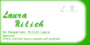 laura milich business card